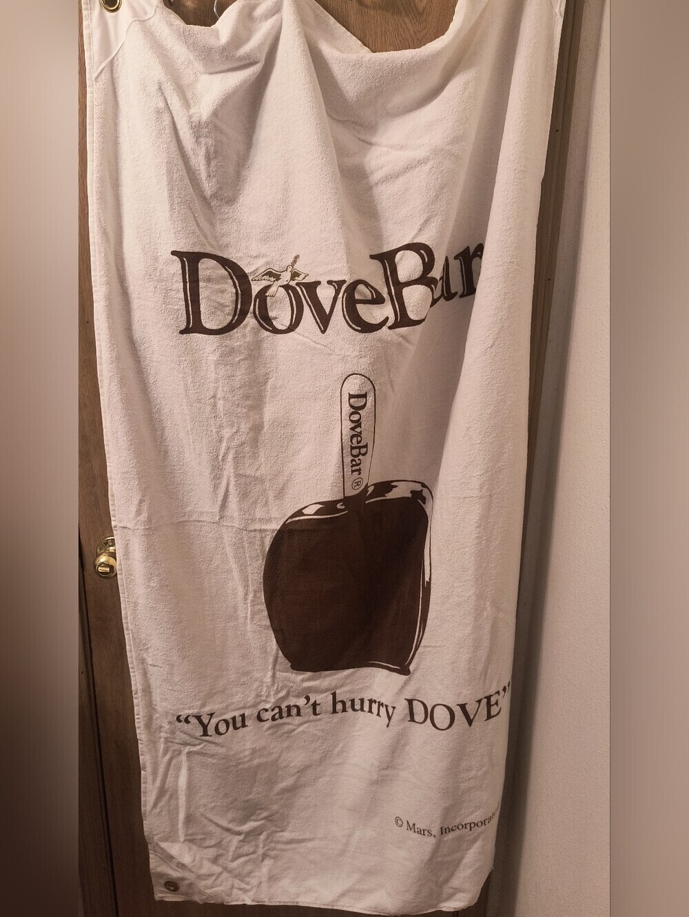 Rare 1997 DoveBar Ice Cream Promotional Towel | Vintage 90s Mars Inc Advertising